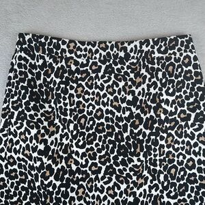 J. Crew Pencil Skirt Women's 00 Animal Print Lined Cotton Career cocktails
